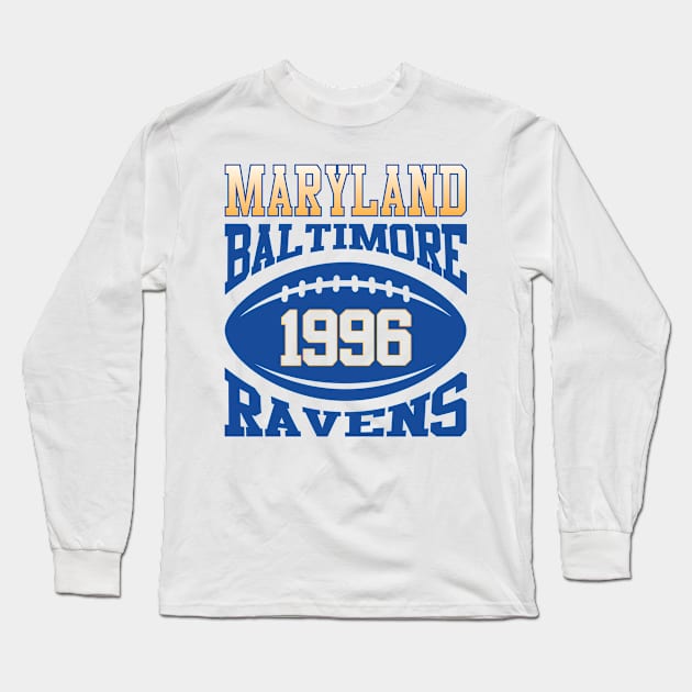 Maryland Baltimore Ravens Long Sleeve T-Shirt by apparel-art72